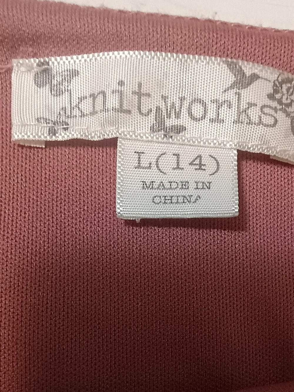 Knitworks Size Large (14) Plaid Pinafore Dress